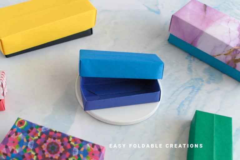 Rectangle Origami Box Easy Rectangle Origami Box With Lid | Easy Foldable Creations
