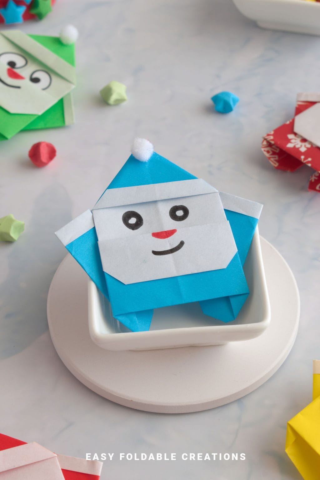 Paper Santa | Easy Foldable Creations