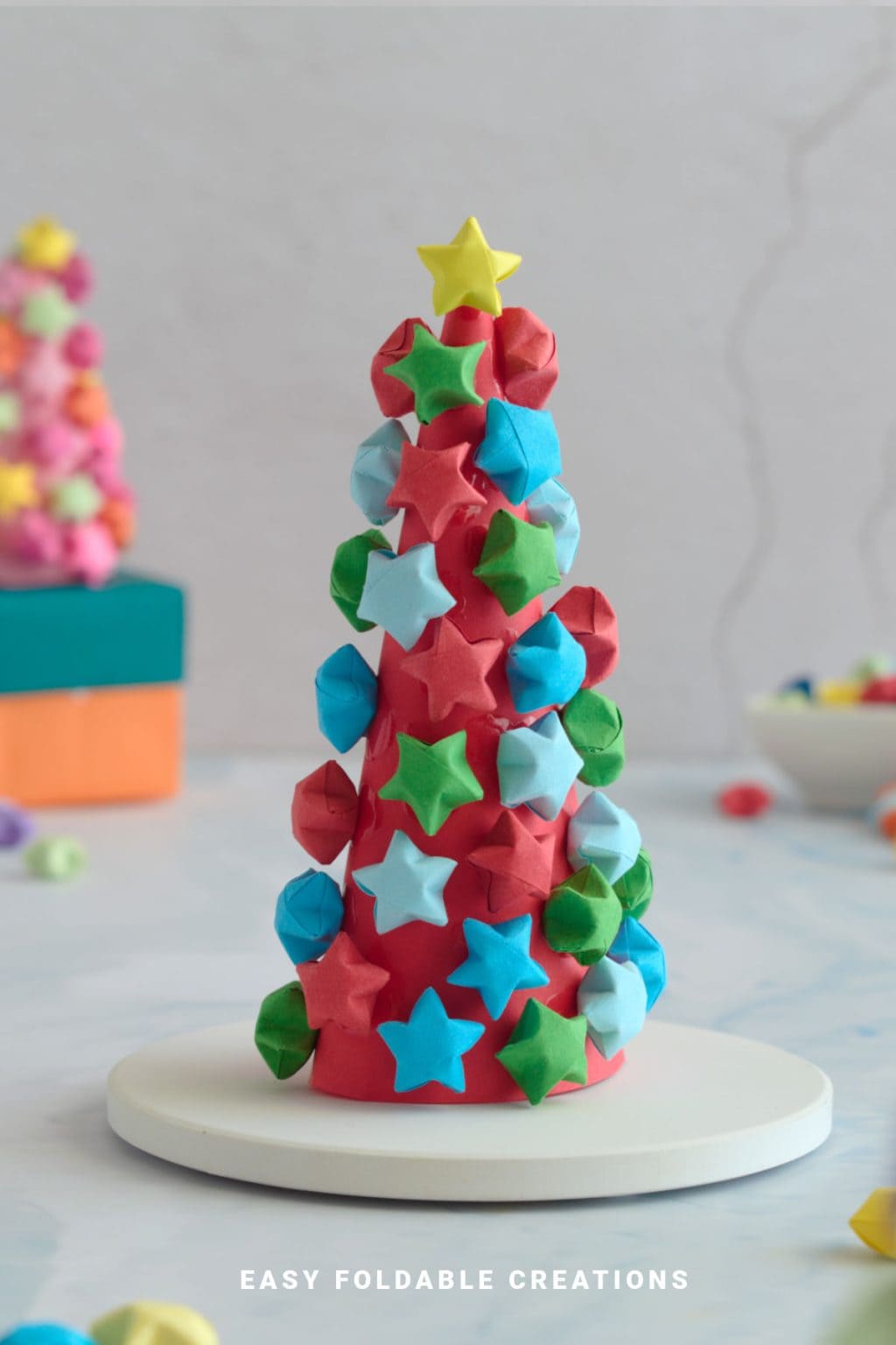 Tree Star Shape How To Make Easy Origami Stars | Easy Foldable Creations