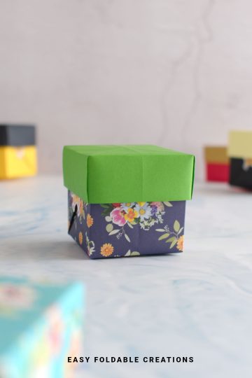Origami Box With Lid | Easy Foldable Creations