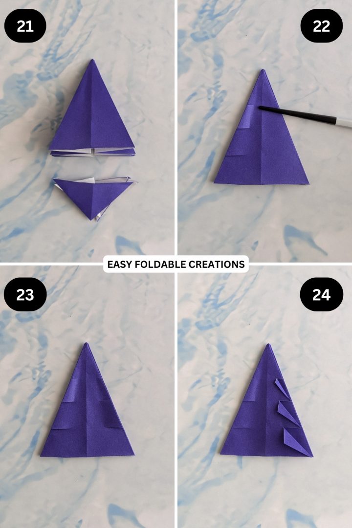 3D Origami Christmas Tree Card | Easy Foldable Creations
