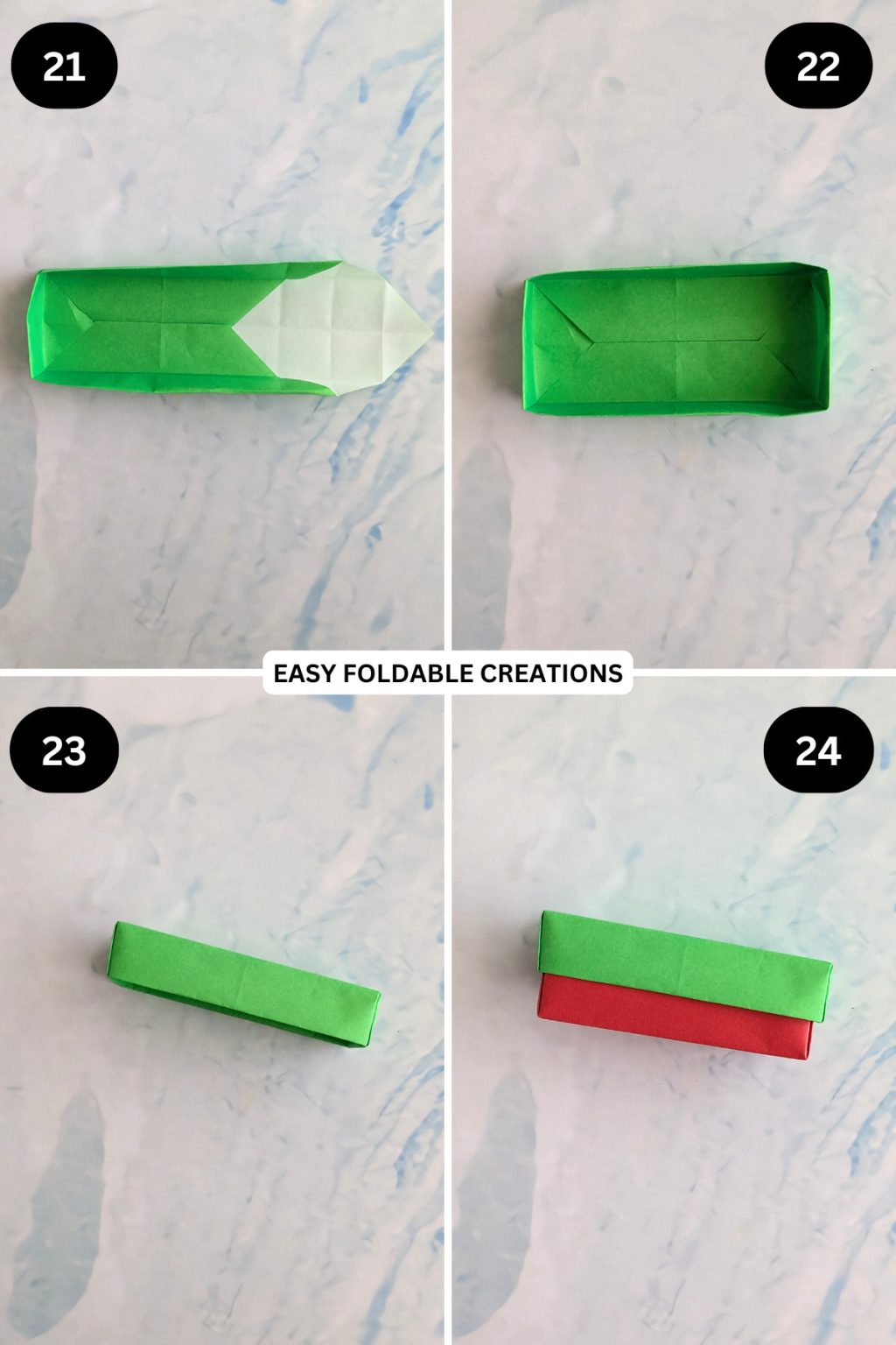 Rectangle Origami Box Easy Rectangle Origami Box With Lid | Easy Foldable Creations