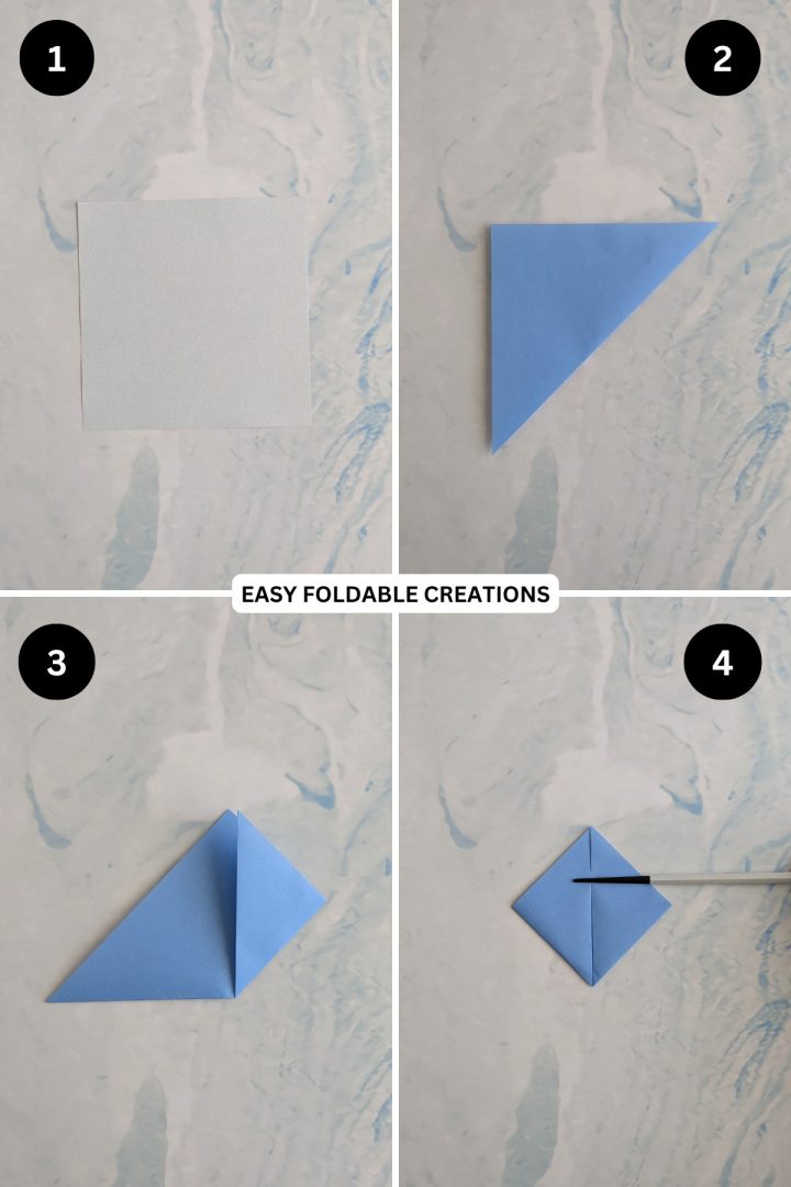 Triangle Origami Corner Bookmark | Easy Foldable Creations