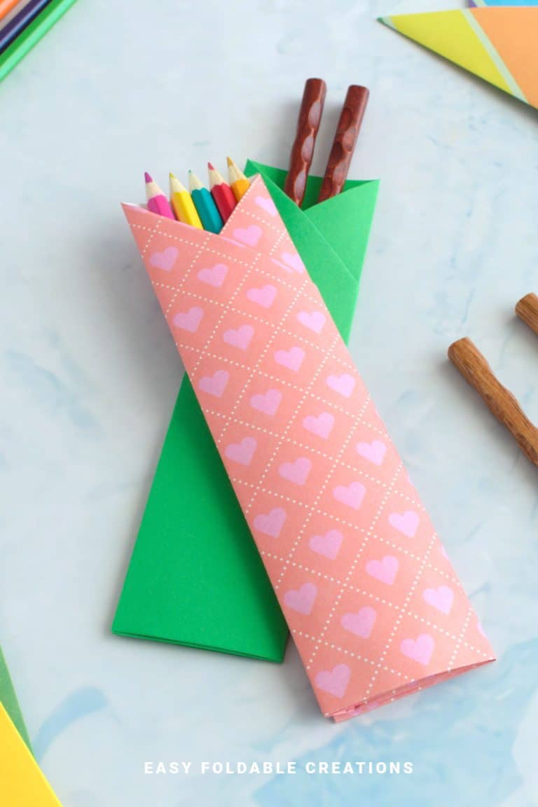 Foldable Wrap Plan.pdf Paper Pencil Wraps | Easy Foldable Creations