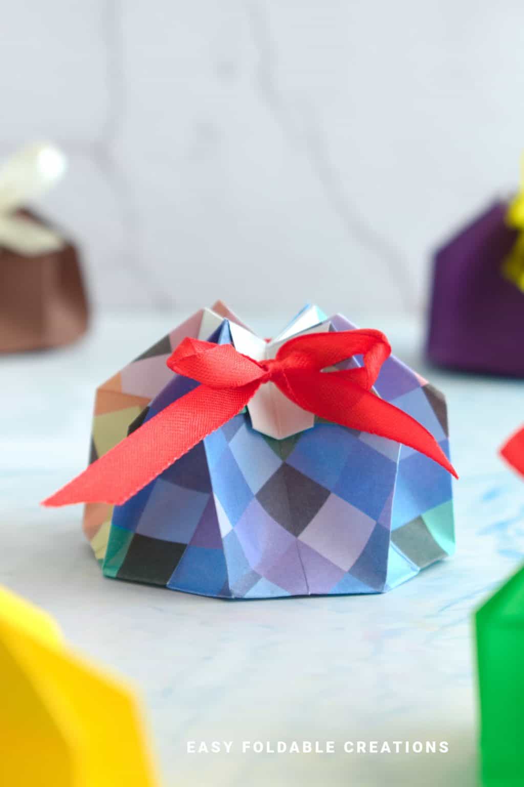 Paper Draw String Wallet DIY Paper Bag With Drawstring | Easy Foldable Creations