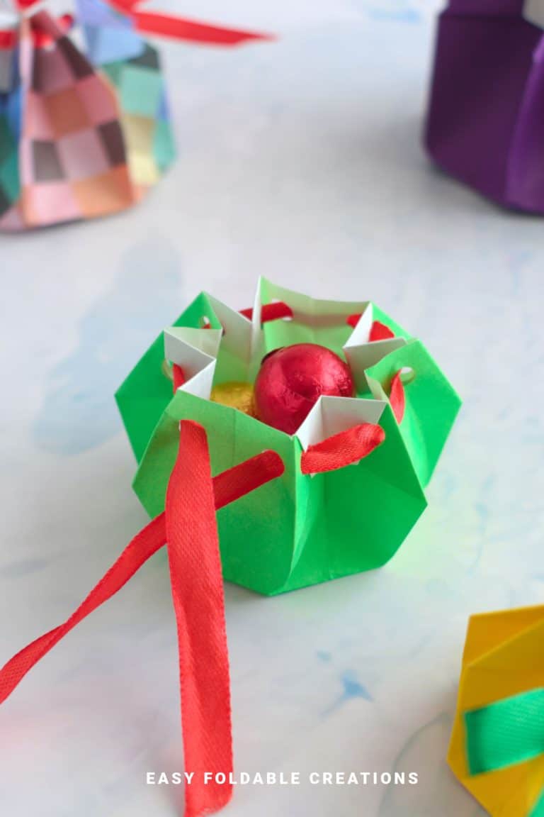 Paper Draw String Wallet DIY Paper Bag With Drawstring | Easy Foldable Creations