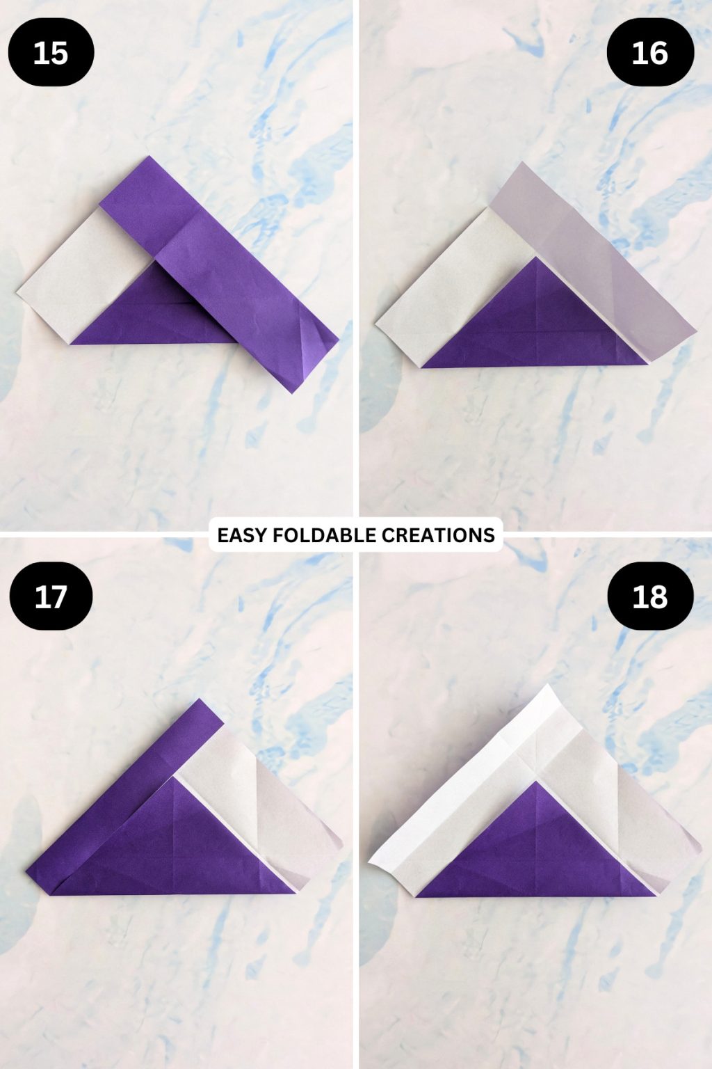 Triangle Origami Box With Lid | Easy Foldable Creations