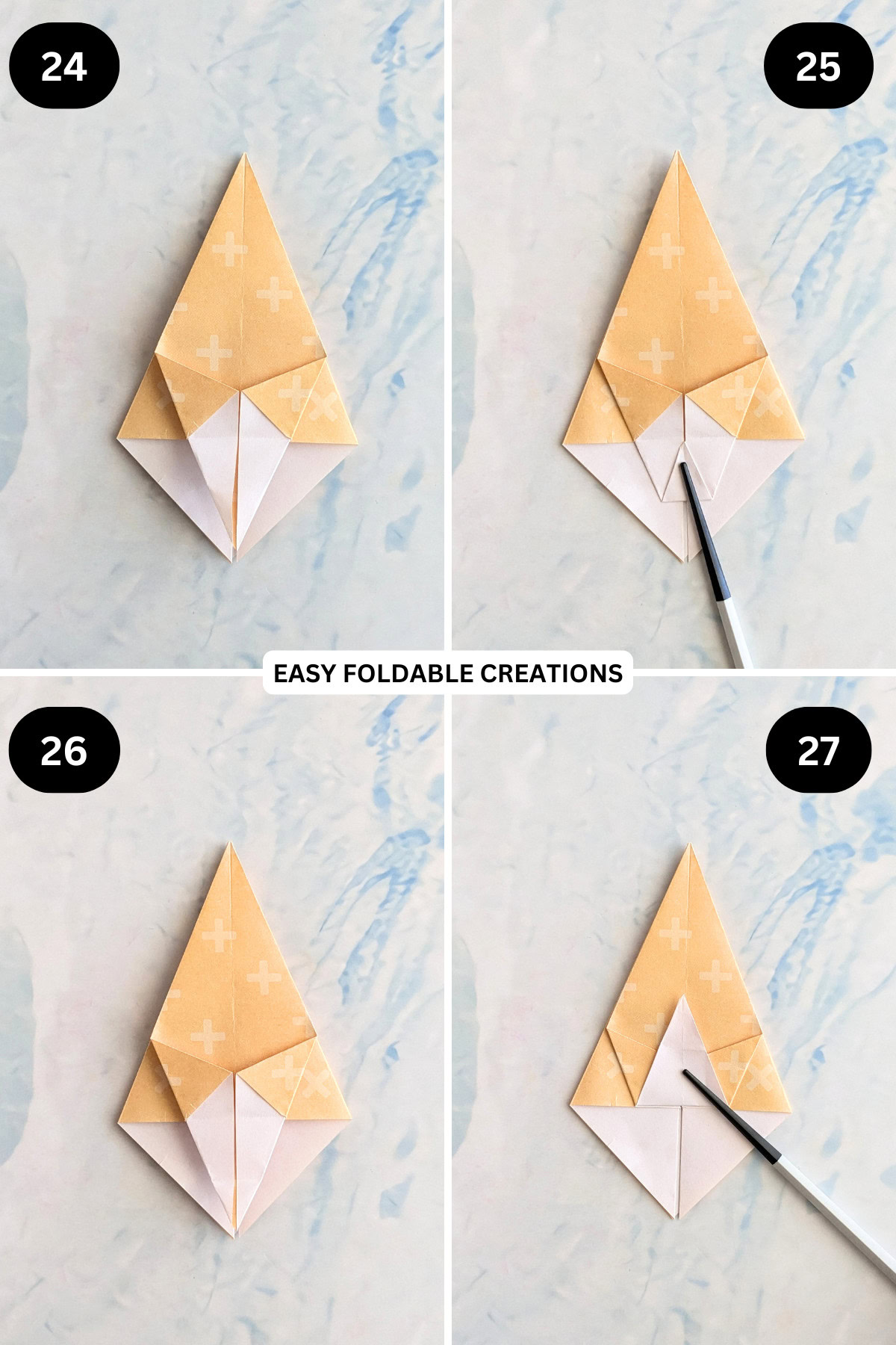 SimpleJoys: Origami Rabbit Basket, image size:1200x1800