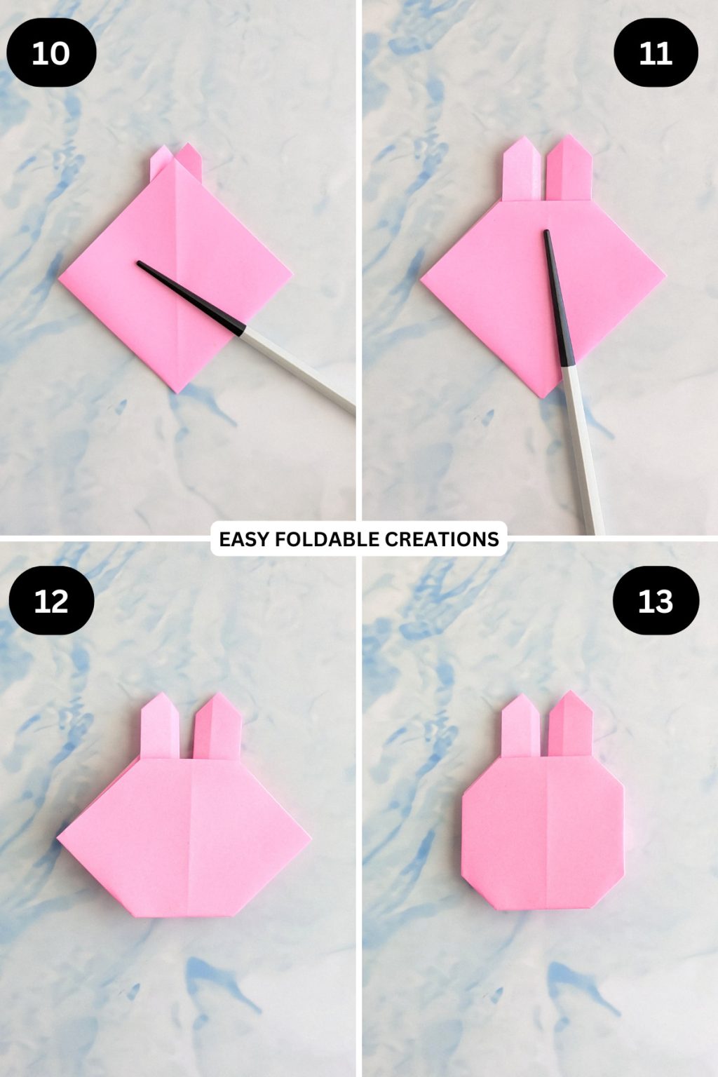DIY Bunny Cake Toppers | Easy Foldable Creations