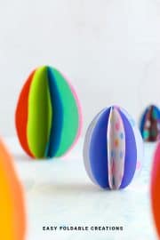 How To Make A Paper Egg | Easy Foldable Creations