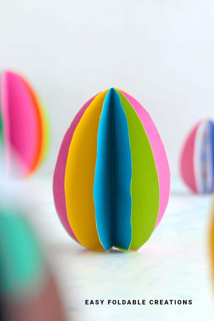 How To Make A Paper Egg | Easy Foldable Creations