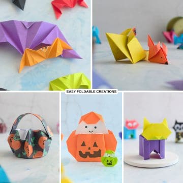 Halloween origami projects.