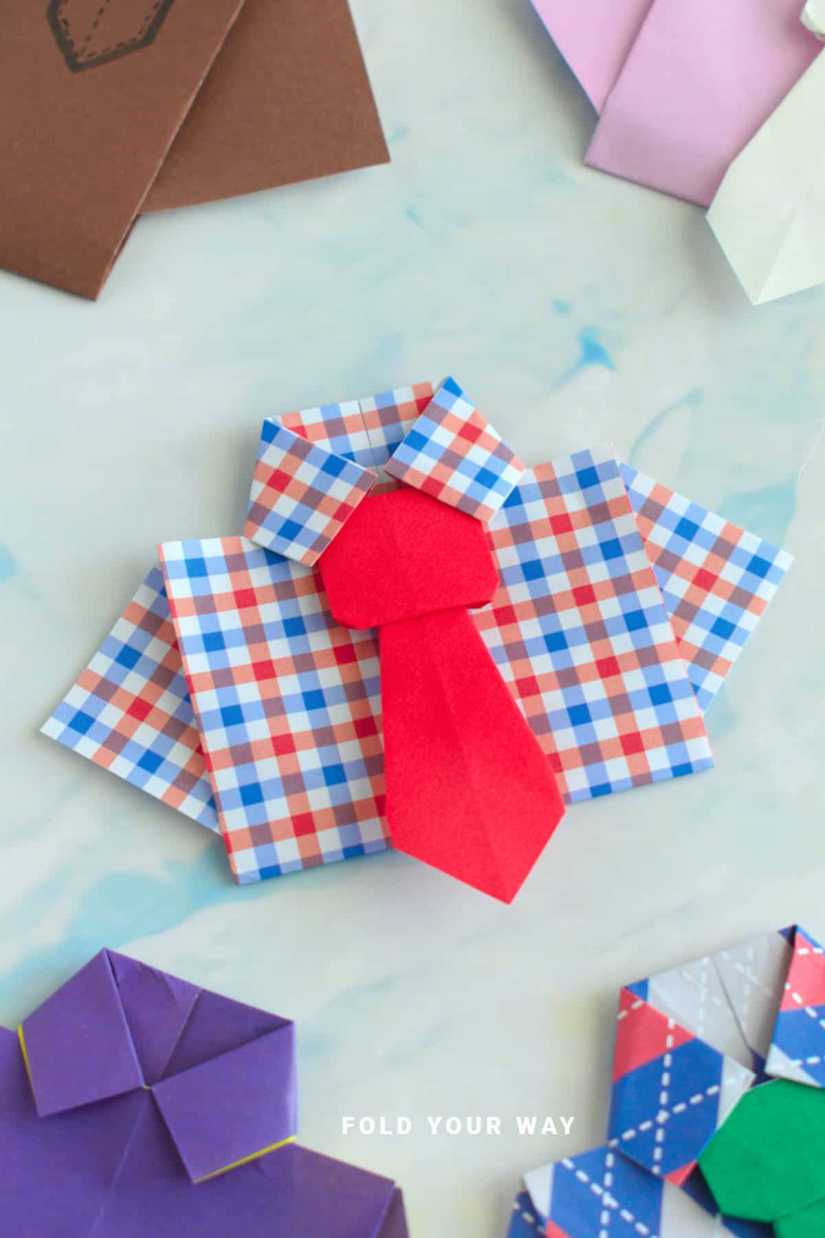 Origami shirt.