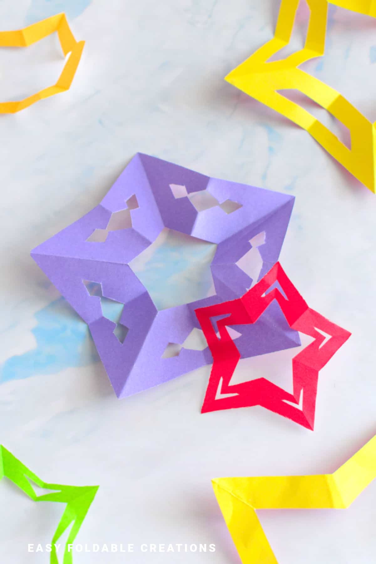 Origami stars.