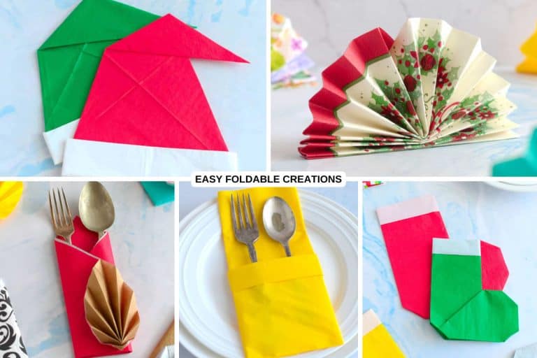 Foldable Folder Ideas Christmas Napkin Folding Ideas | Easy Foldable Creations