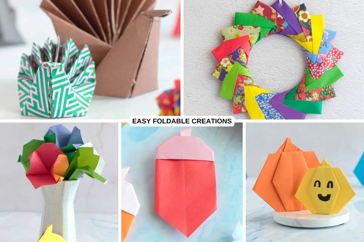 Origami fall projects.