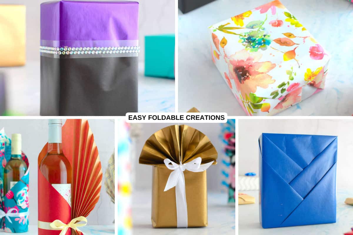Wrapped gifts for weddings.