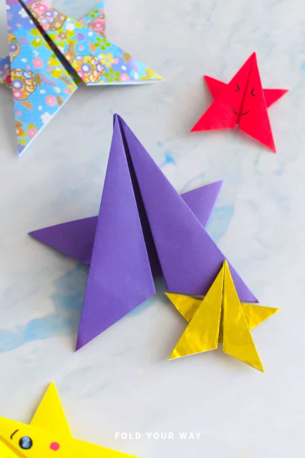 Easy Raspberry Stars How To Make Easy Origami Stars | Easy Foldable Creations