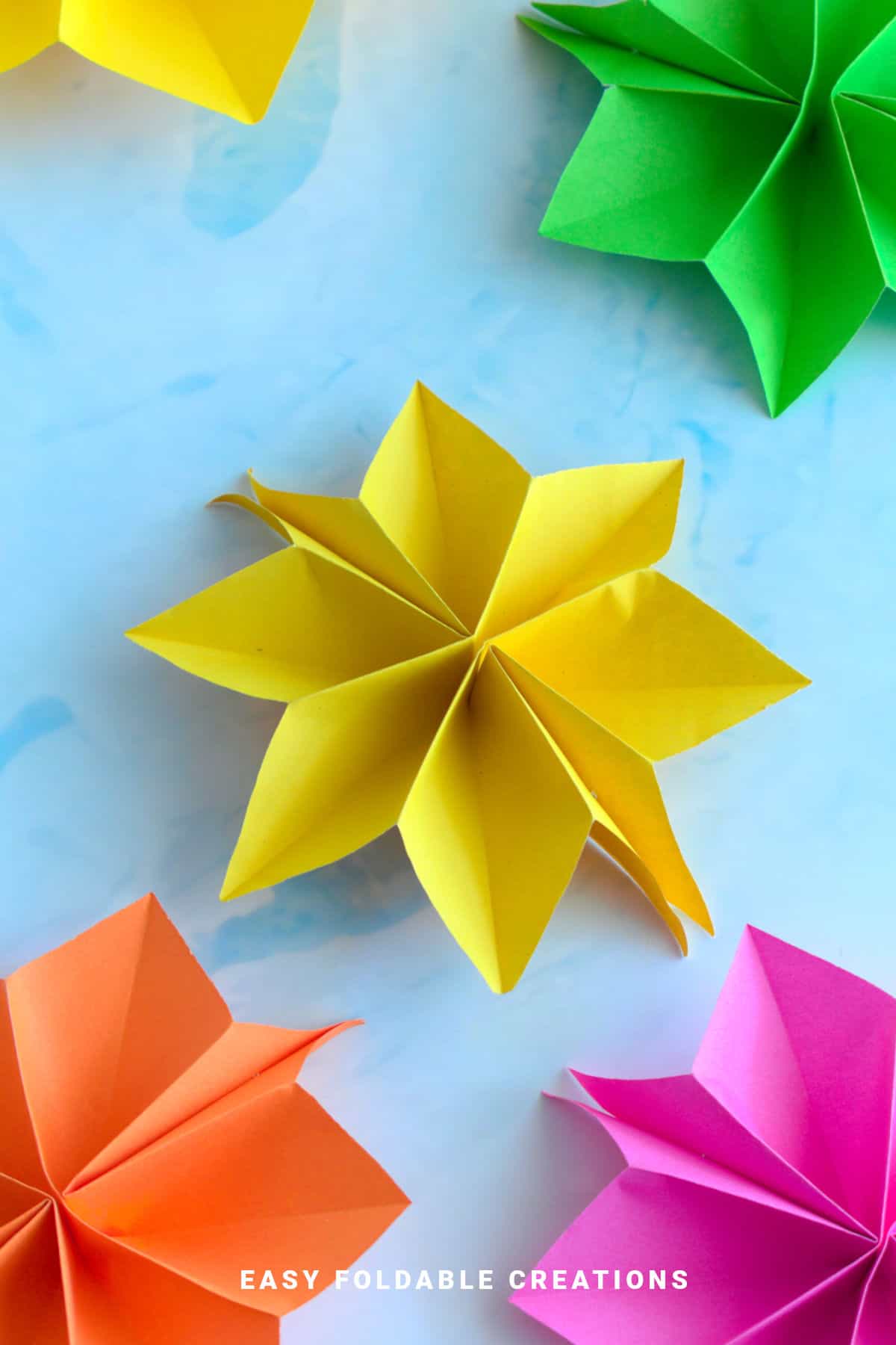 Yellow paper star.