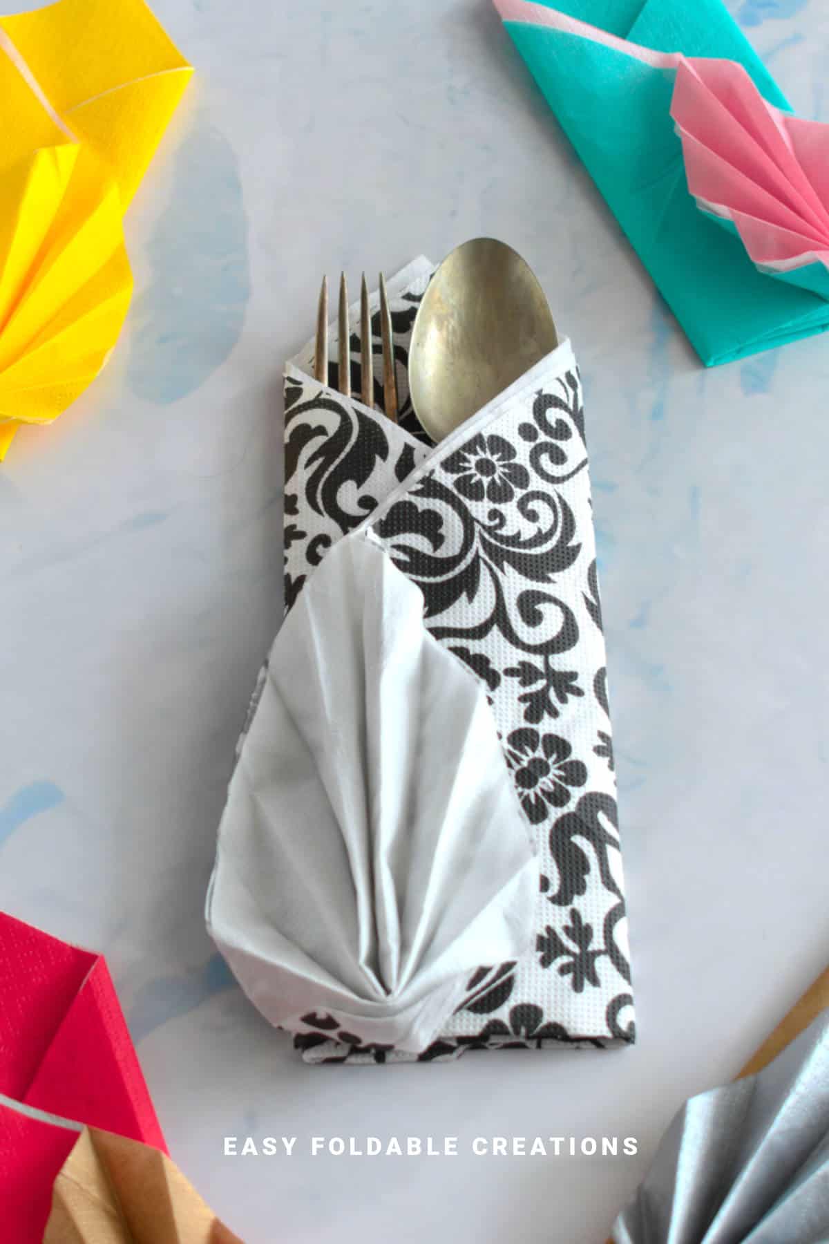 Napkin fold.