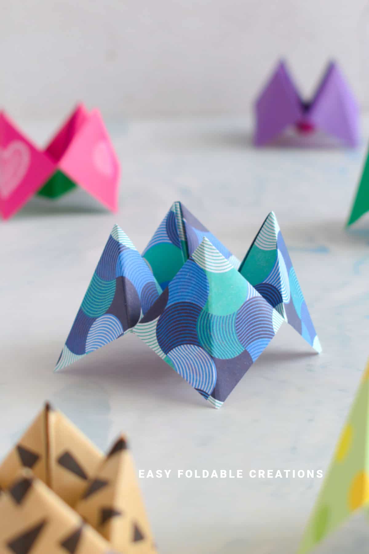 Paper fortune teller.