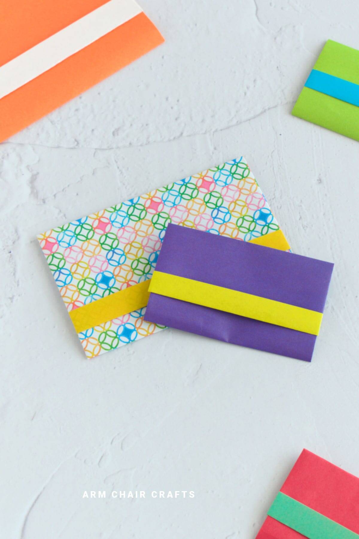 Origami gift card holders.
