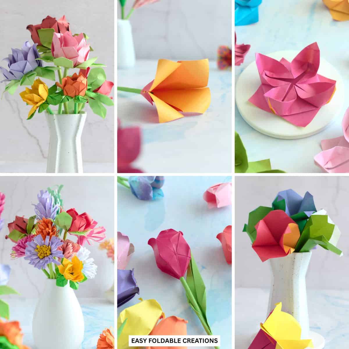Paper flowers.