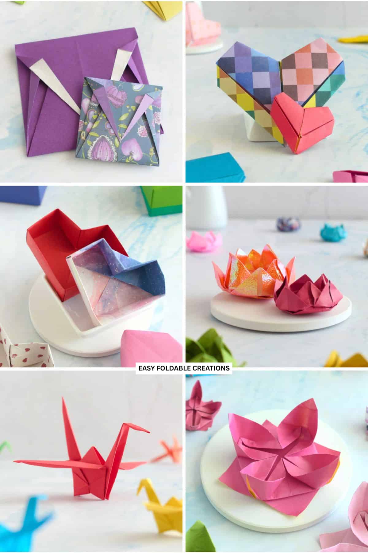 Collection of origami projects.