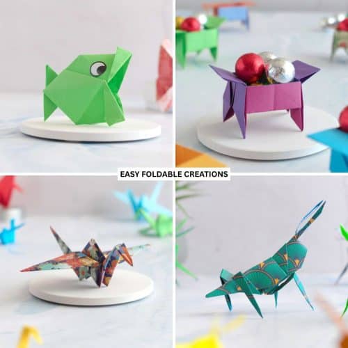 Collection of origami images.