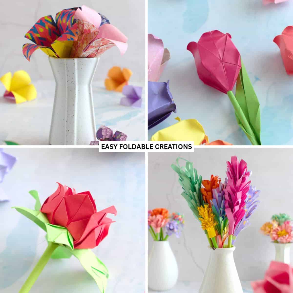 Paper flowers.