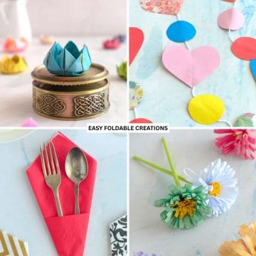 Wedding paper crafts collage.