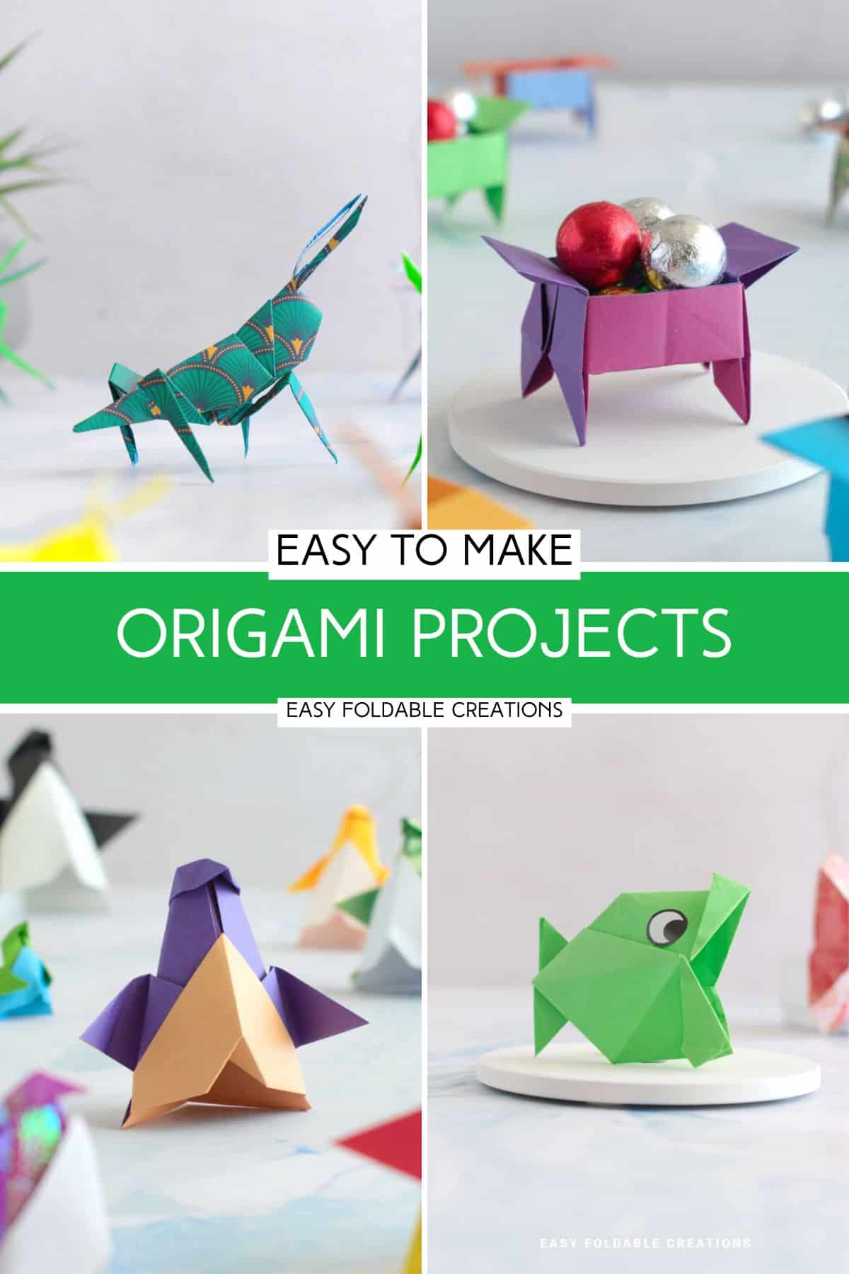 Origami projects.