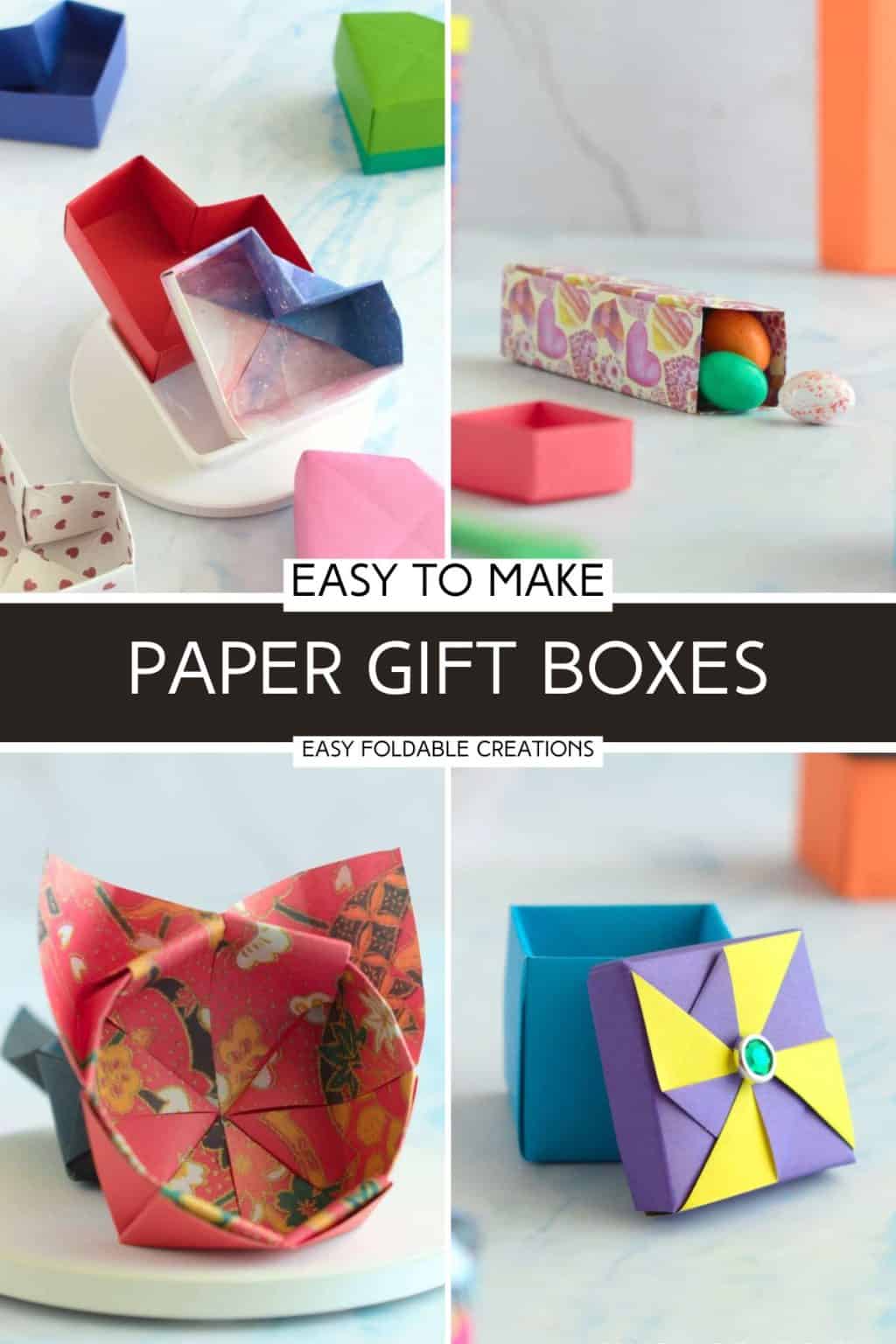 Paper Boxes And Gift Packaging Ideas | Easy Foldable Creations