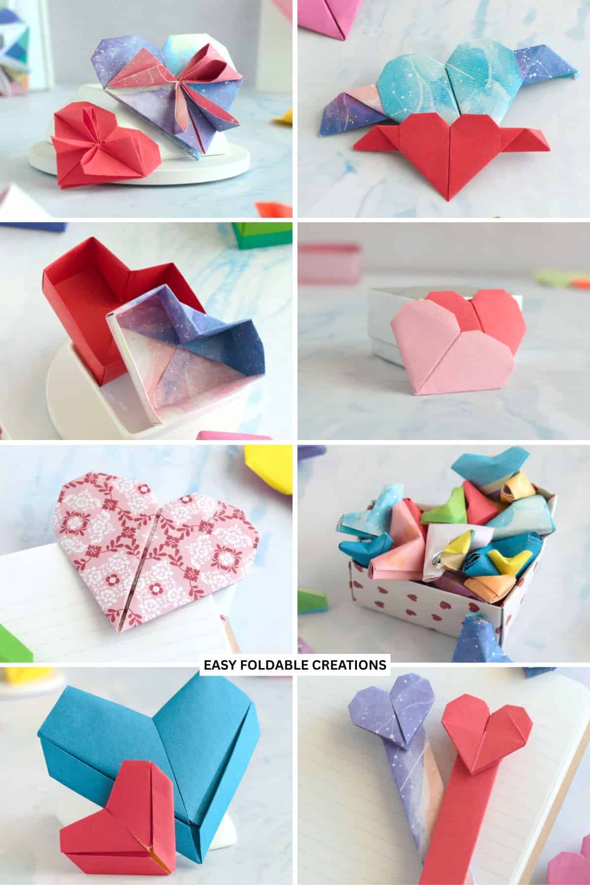 Paper hearts.