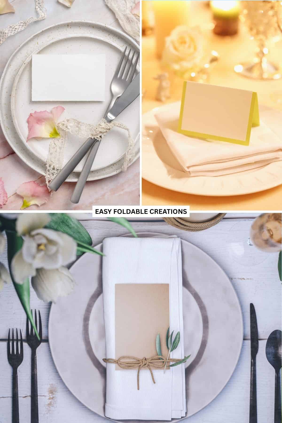Place cards.