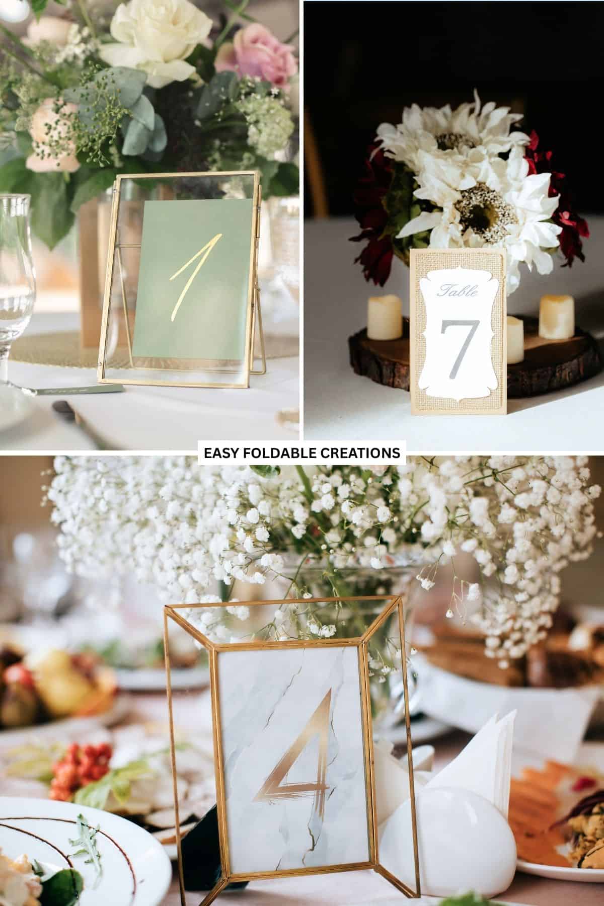 Table numbers.